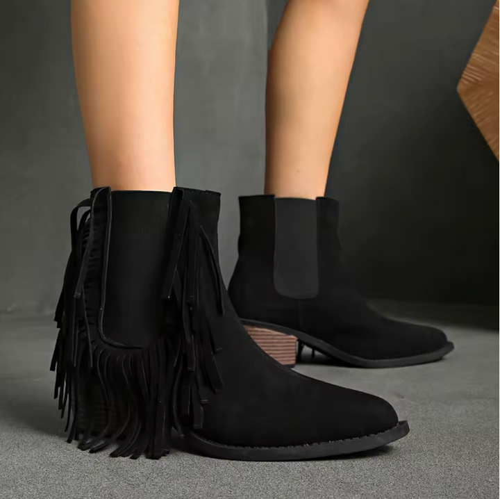 Seraphine | Luxury Fringe Boots