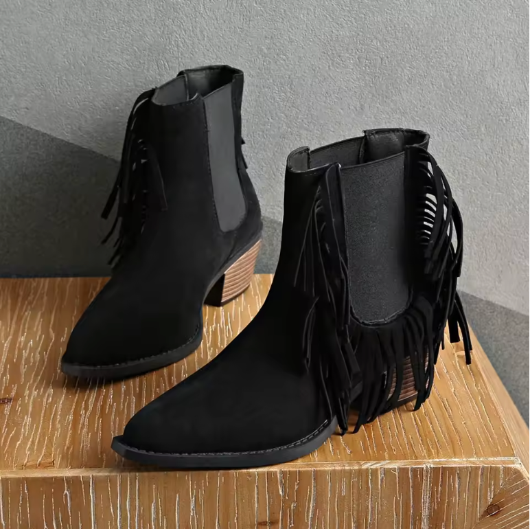 Seraphine | Luxury Fringe Boots