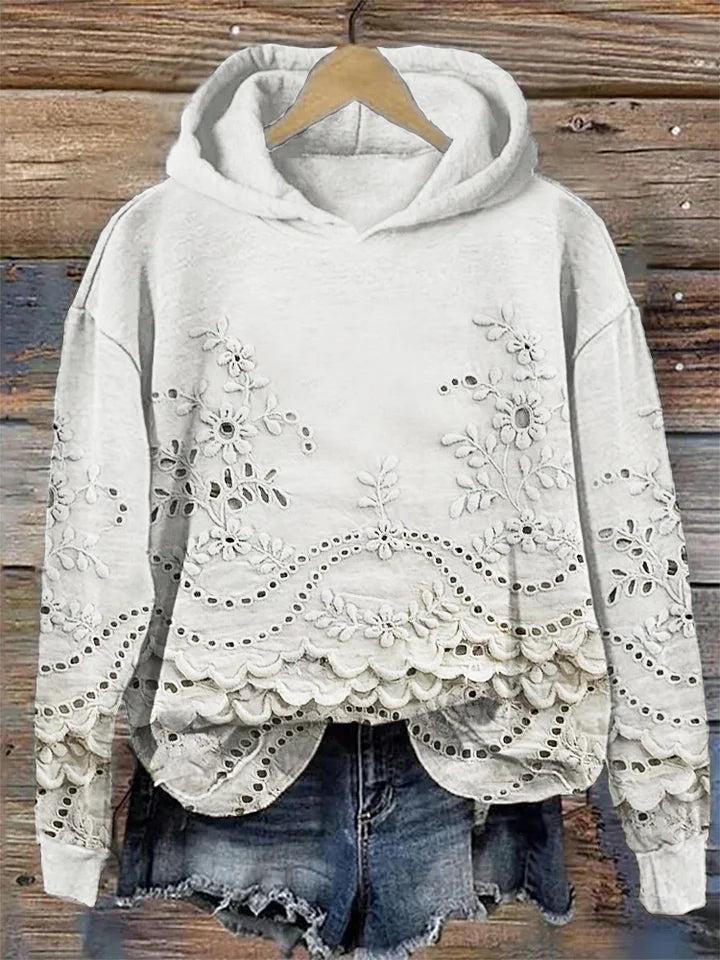 Luna | Lace-Soft Cozy Hoodie