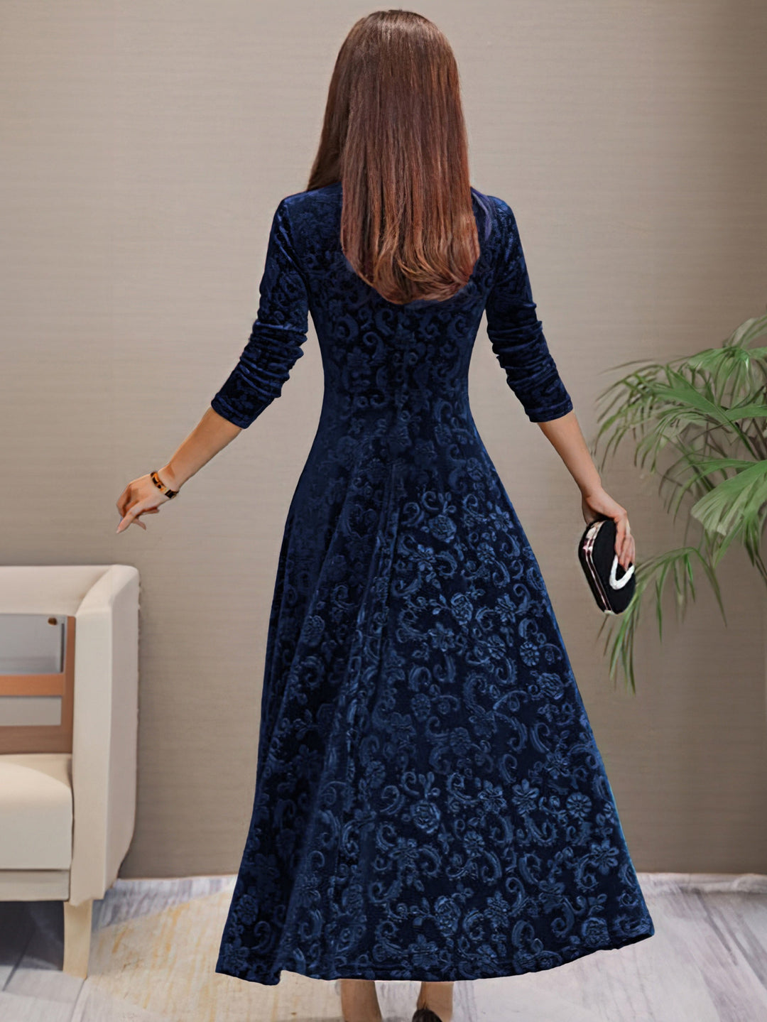 Denise | Luxurious Velvet Elegance Gown