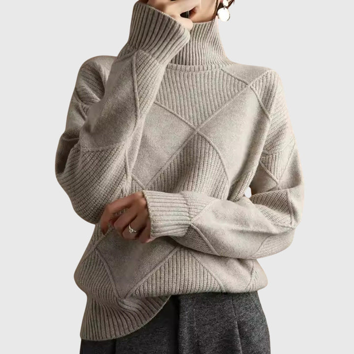 Angela™ Turtleneck Knit Sweater