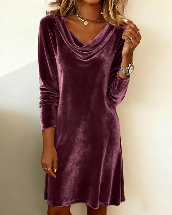 Velorina | Loose Fitting Velvet Dress