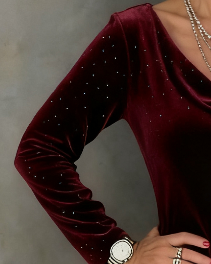 Aubrey | Straight-Cut Dress with Shimmering Finish