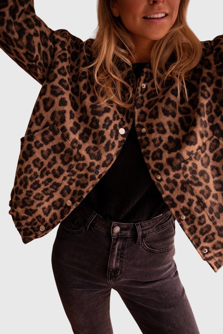 Elodie | Chic Leopard Print Jacket