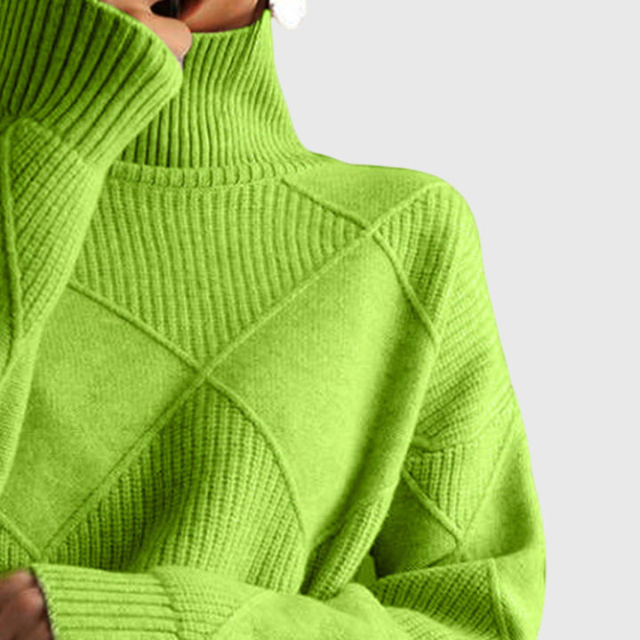 Angela™ Turtleneck Knit Sweater