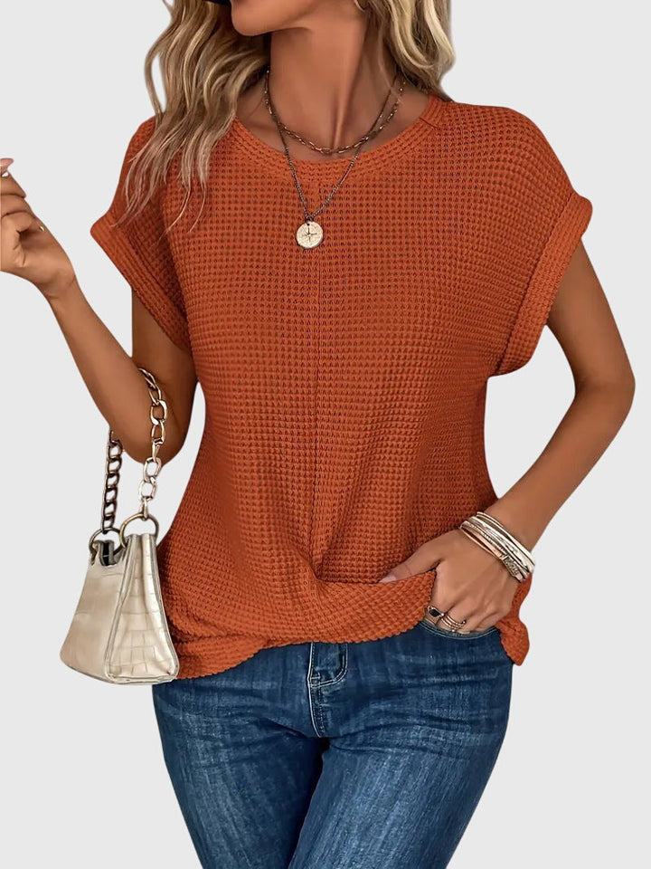Isa™ | Stylish Crew Neck Blouse
