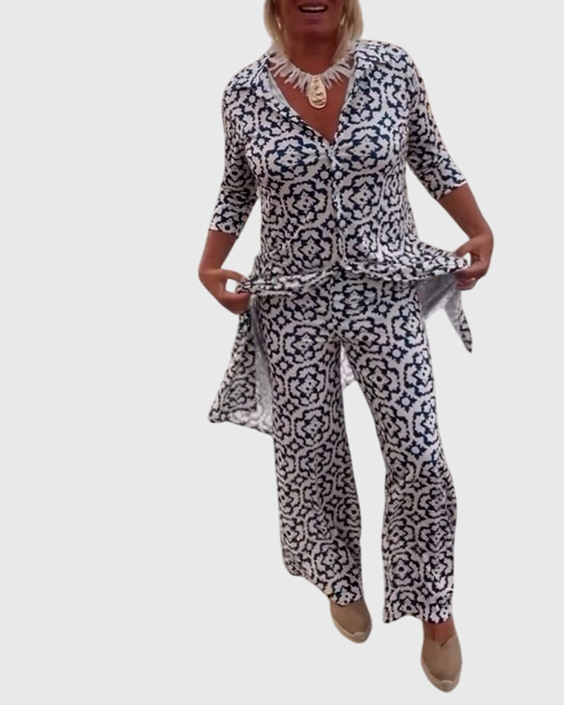 Gabriella™ | Chic Vintage Two-Piece Ensemble