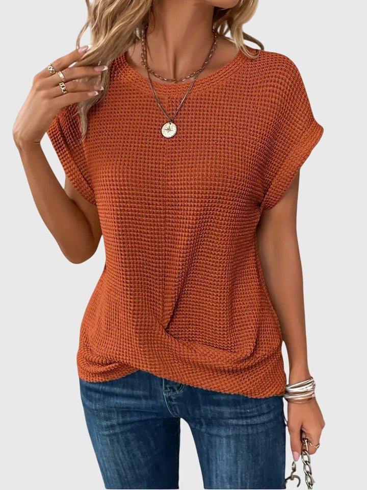 Isa™ | Stylish Crew Neck Blouse