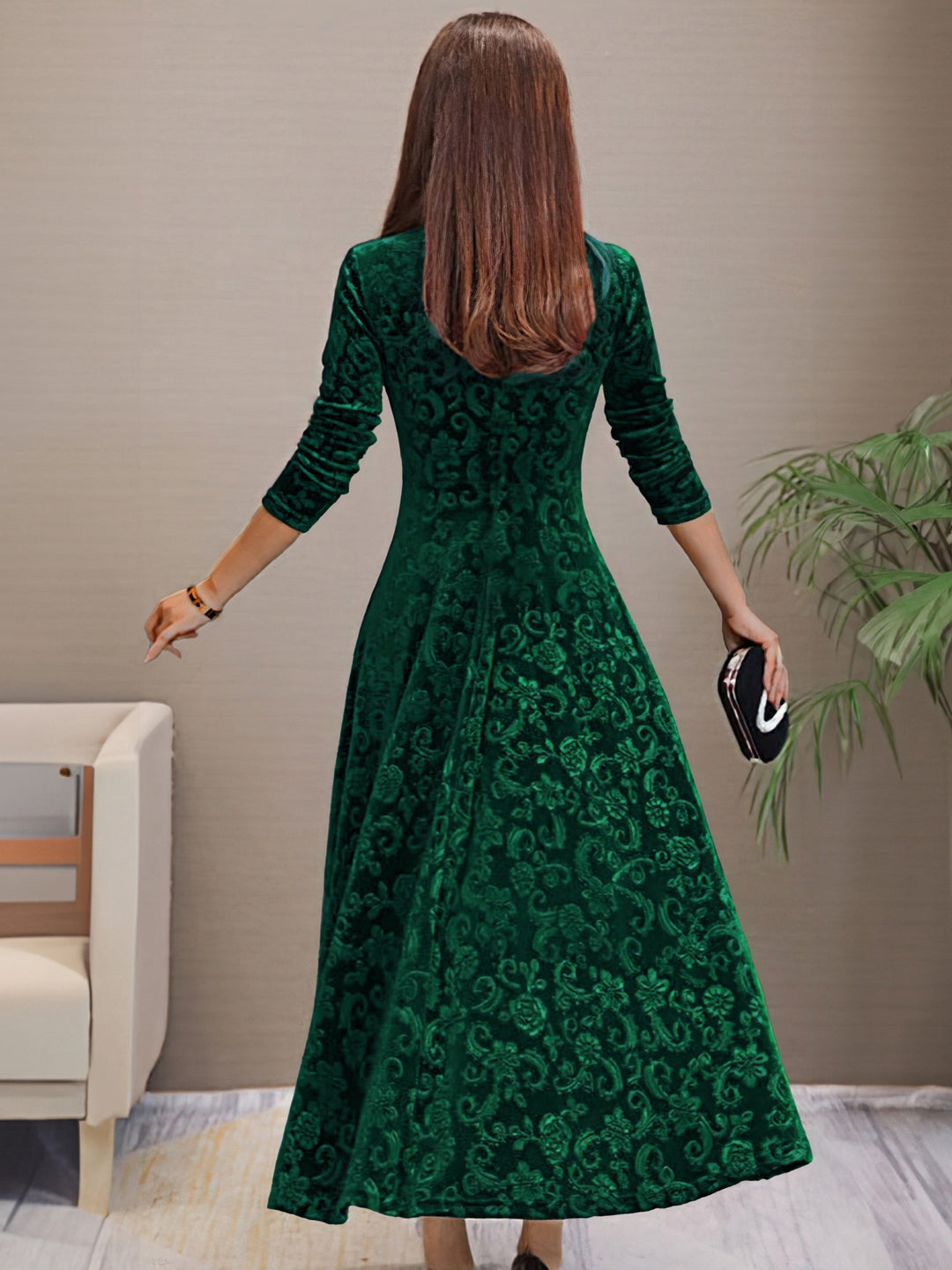 Denise | Luxurious Velvet Elegance Gown