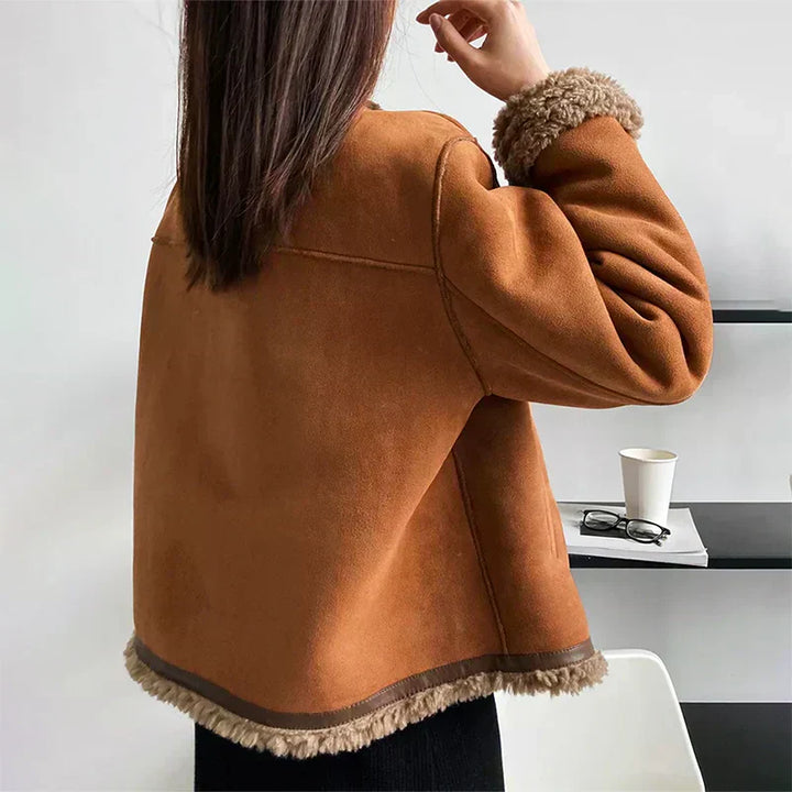 Melanie | Buttoned Sheepskin Jacket