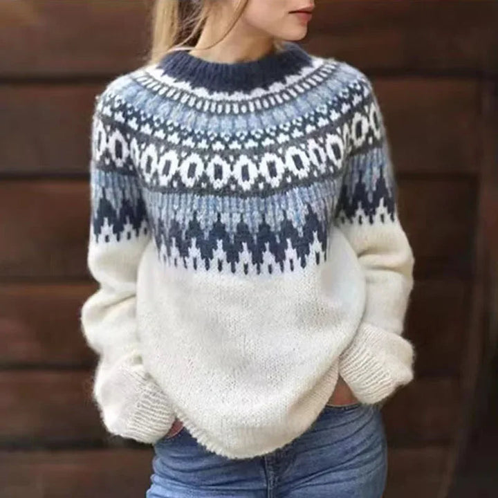 Maecey | Retro Icelandic Knit Sweater