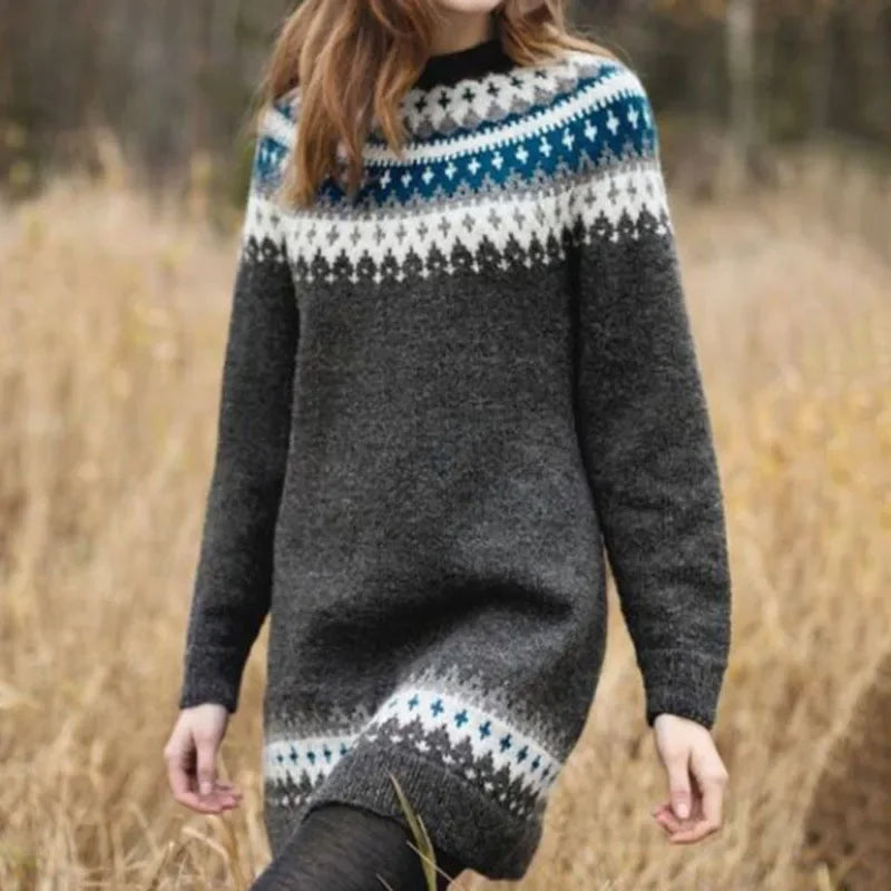Althea | Retro Icelandic Knit Sweater