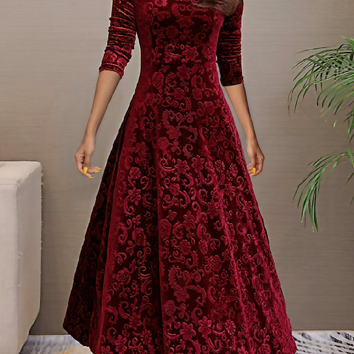 Denise | Luxurious Velvet Elegance Gown