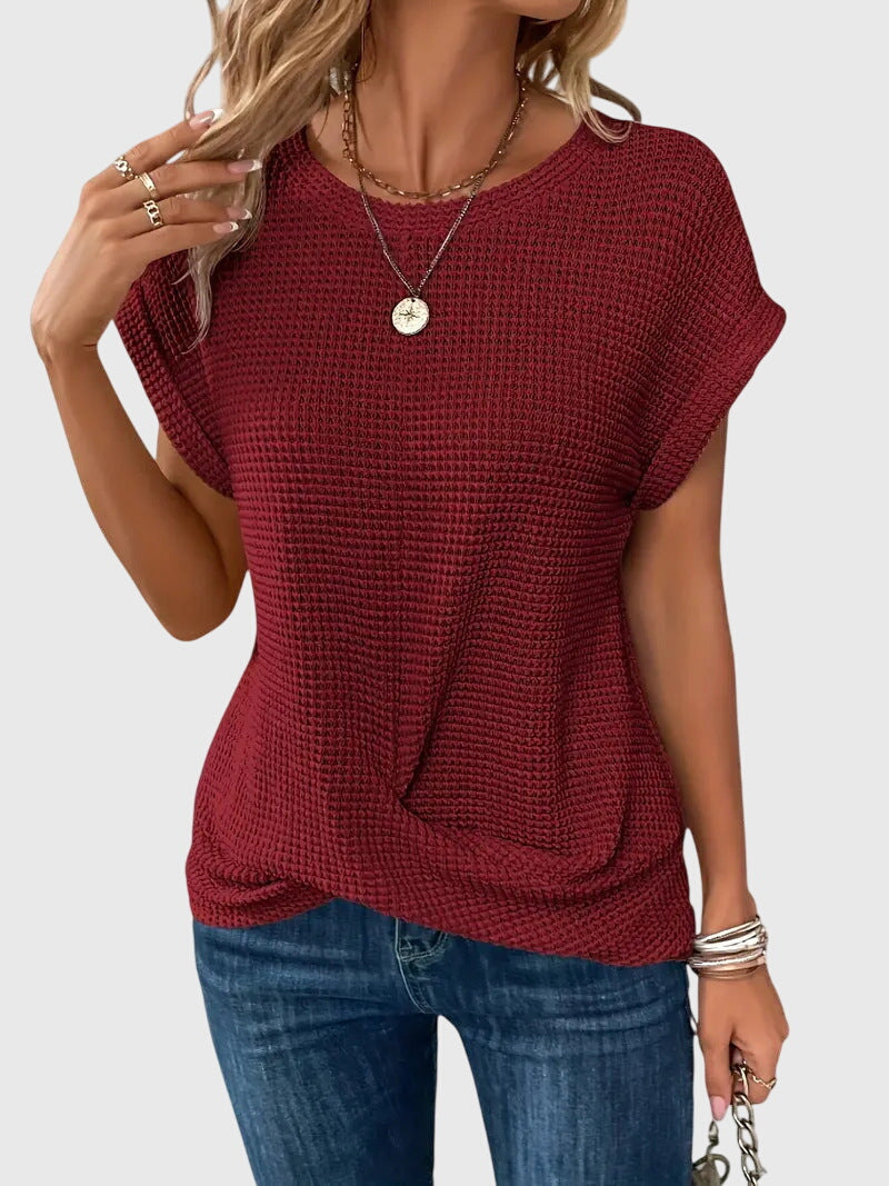 Isa™ | Stylish Crew Neck Blouse
