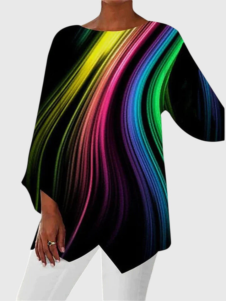 Alayah™ | Chic Crew Neck Blouse