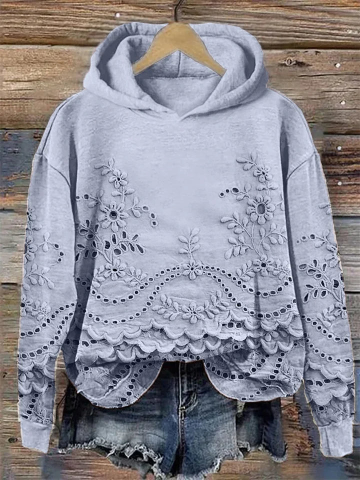 Luna | Lace-Soft Cozy Hoodie