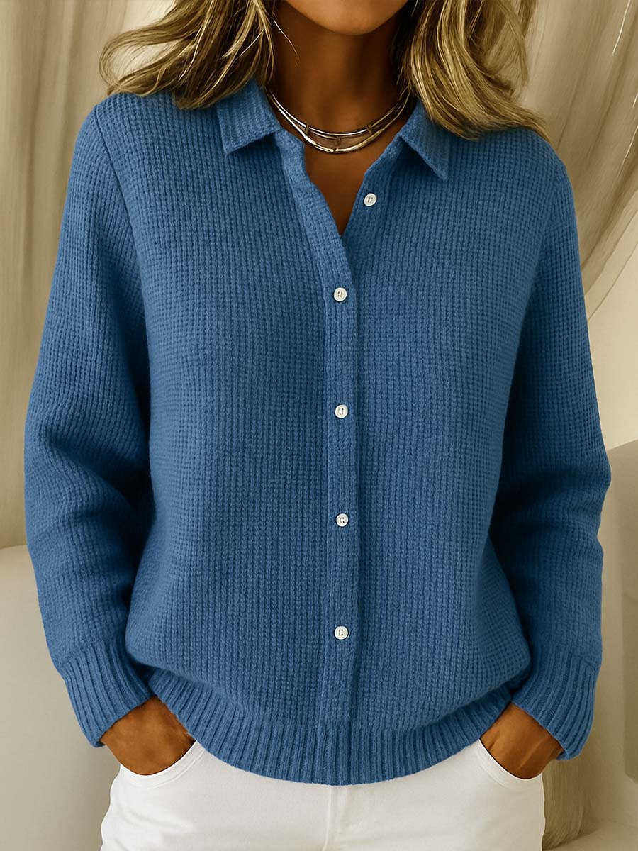 Marisse | Knitted Button-Up Cardigan