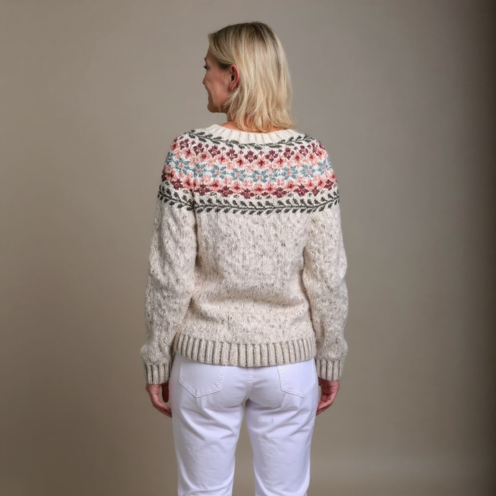 Madelyne | Retro Icelandic Knit Cardigan