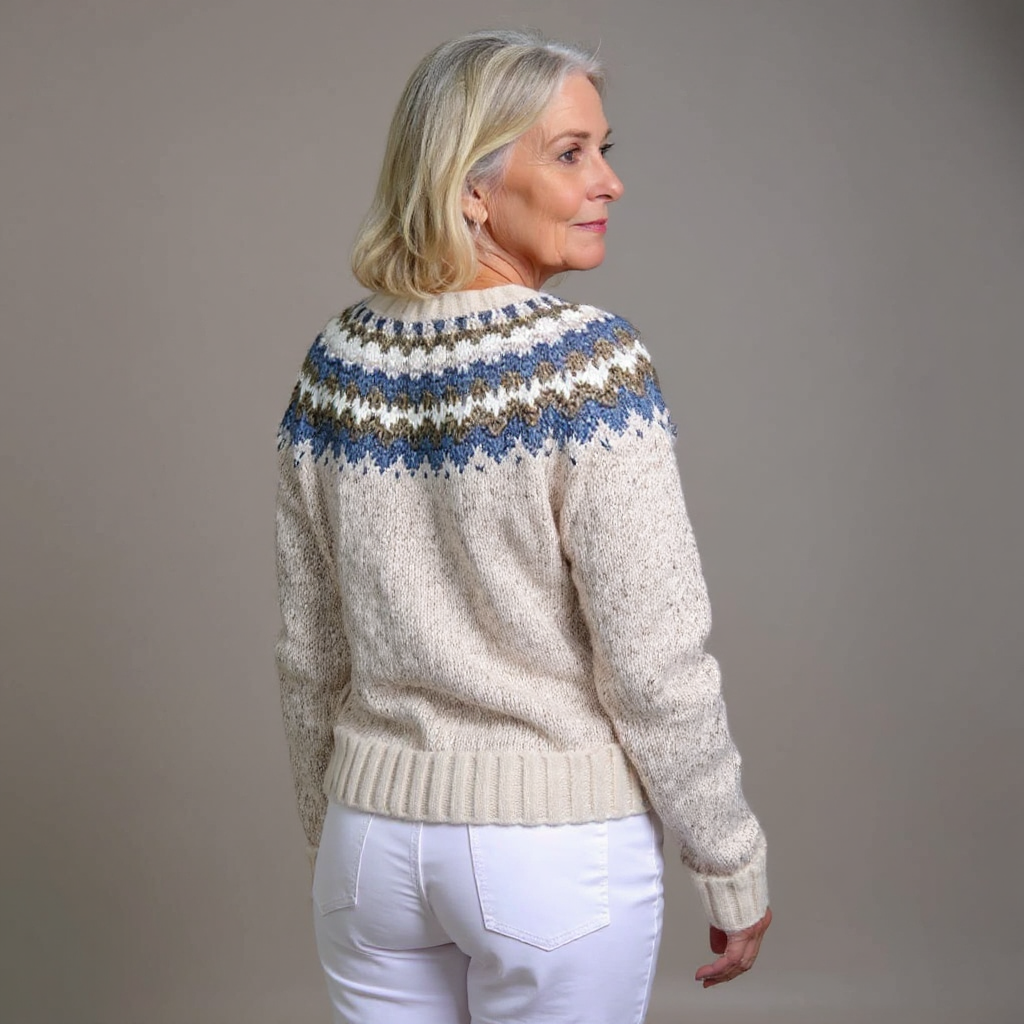 Peyton | Retro Icelandic Knit Cardigan