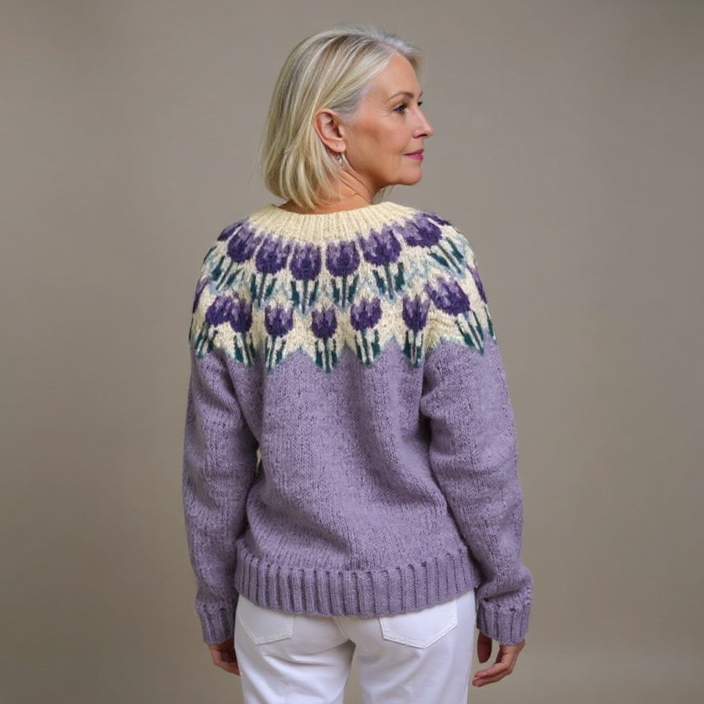 Josephine | Retro Icelandic Knit Cardigan