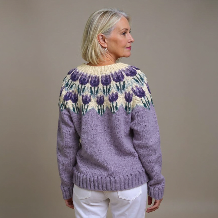Josephine | Retro Icelandic Knit Cardigan