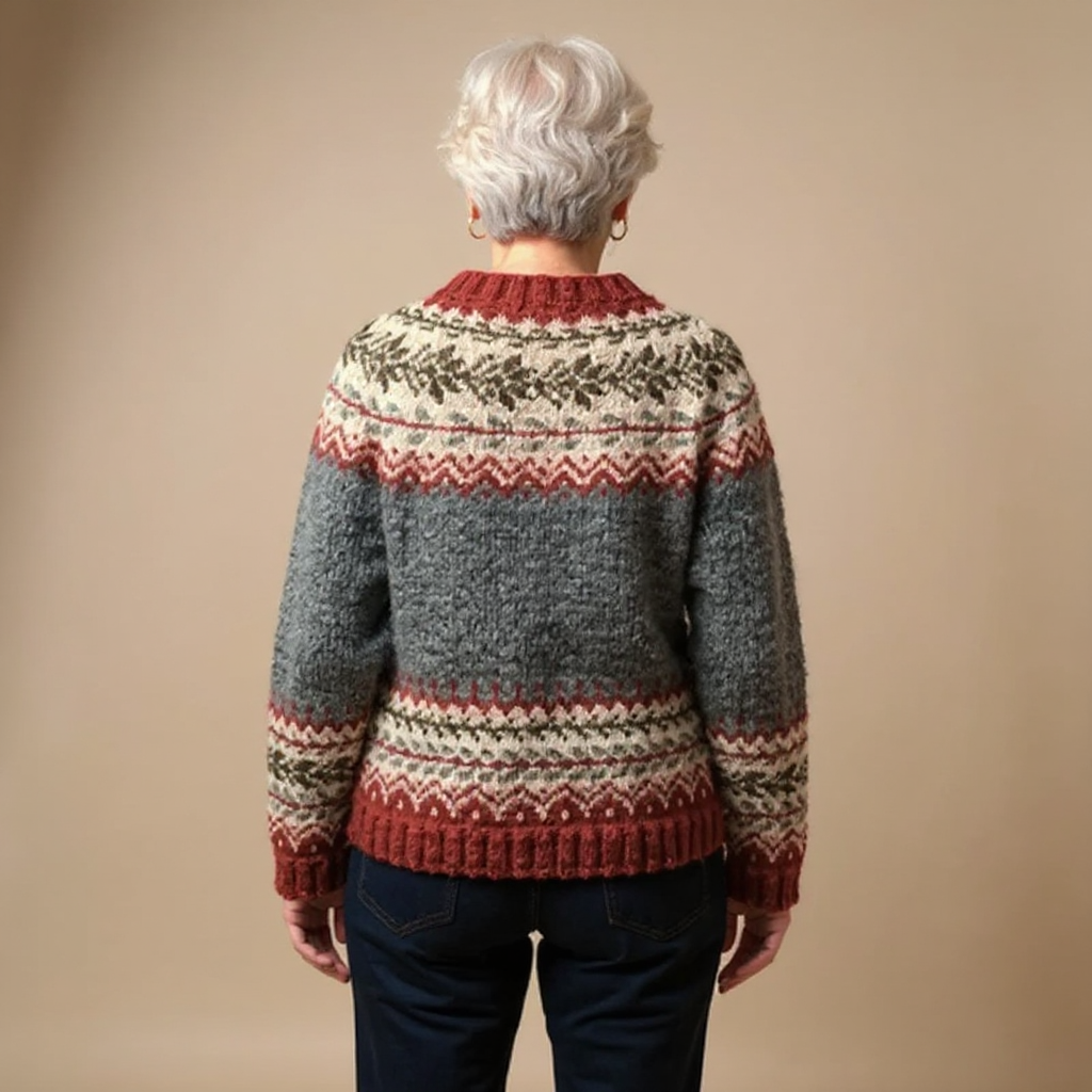 Atasha | Retro Icelandic Knit Cardigan