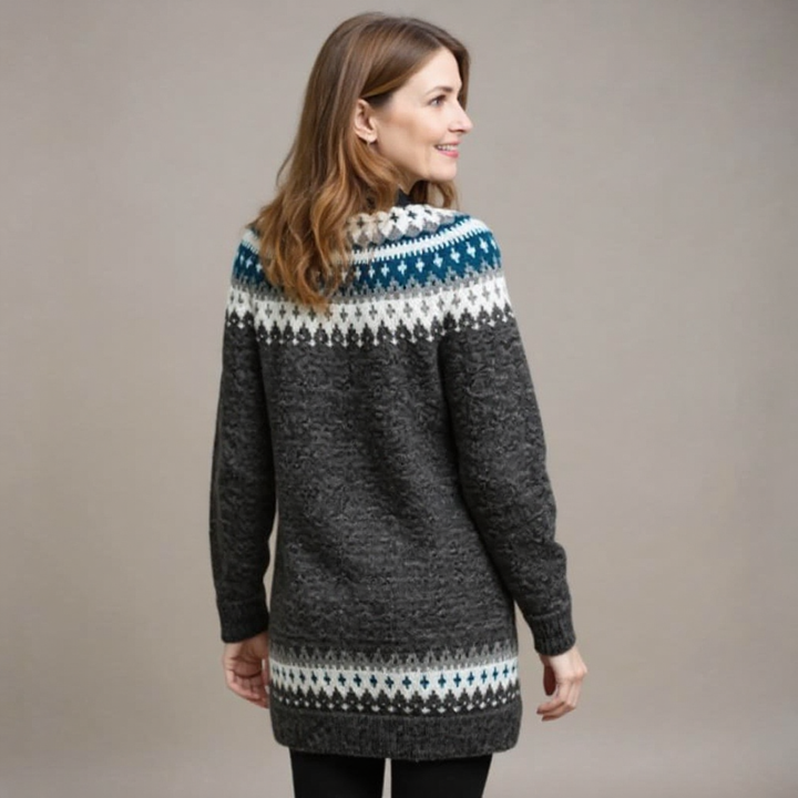 Althea | Retro Icelandic Knit Sweater