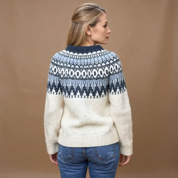Maecey | Retro Icelandic Knit Sweater