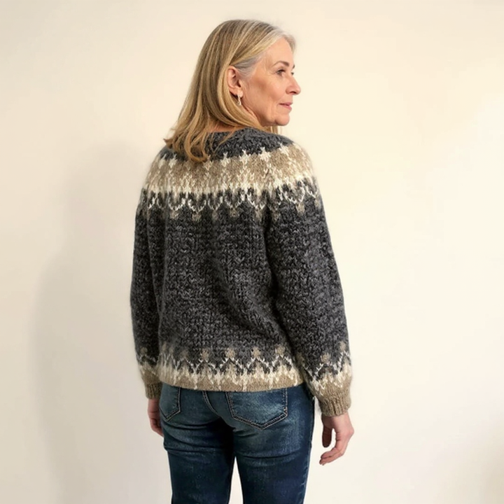 Samantha | Retro Icelandic Knit Sweater