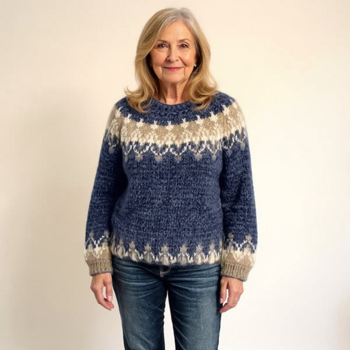Samantha | Retro Icelandic Knit Sweater