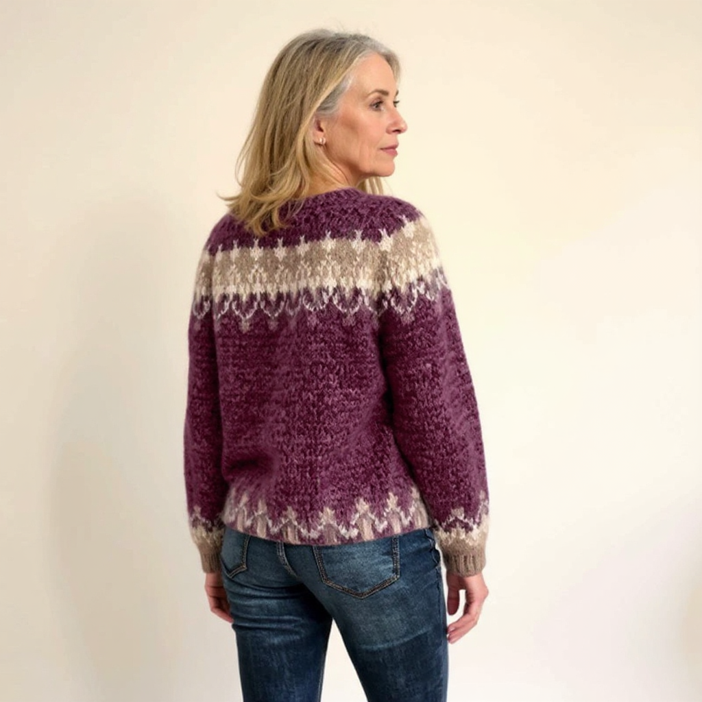 Samantha | Retro Icelandic Knit Sweater