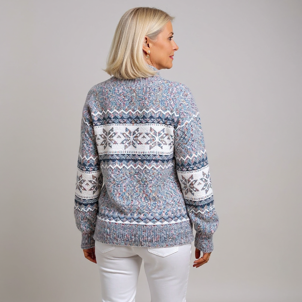 Melanie | Retro Icelandic Knit Sweater