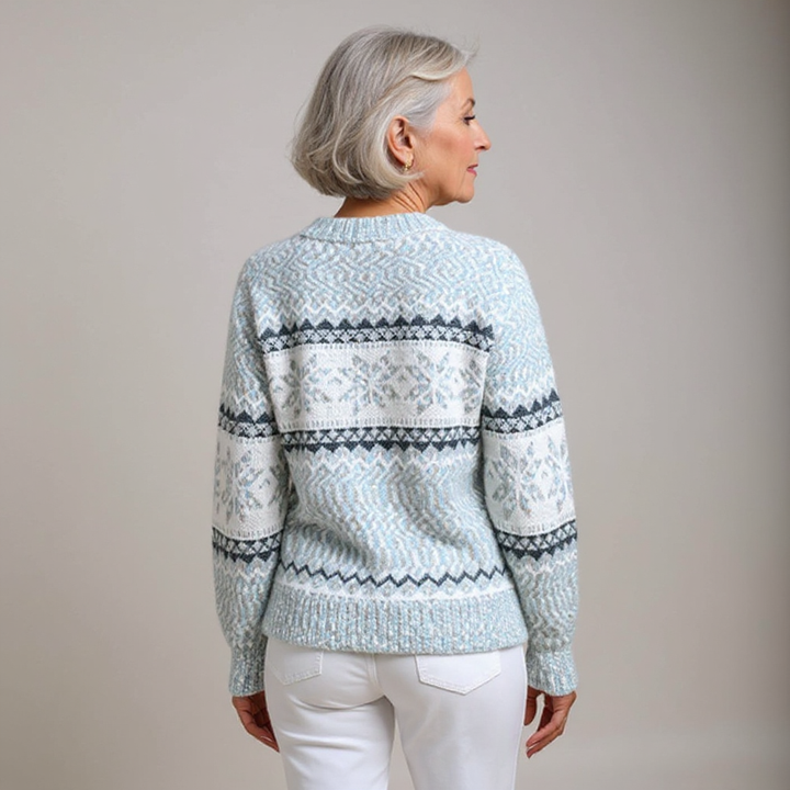 Melanie | Retro Icelandic Knit Sweater