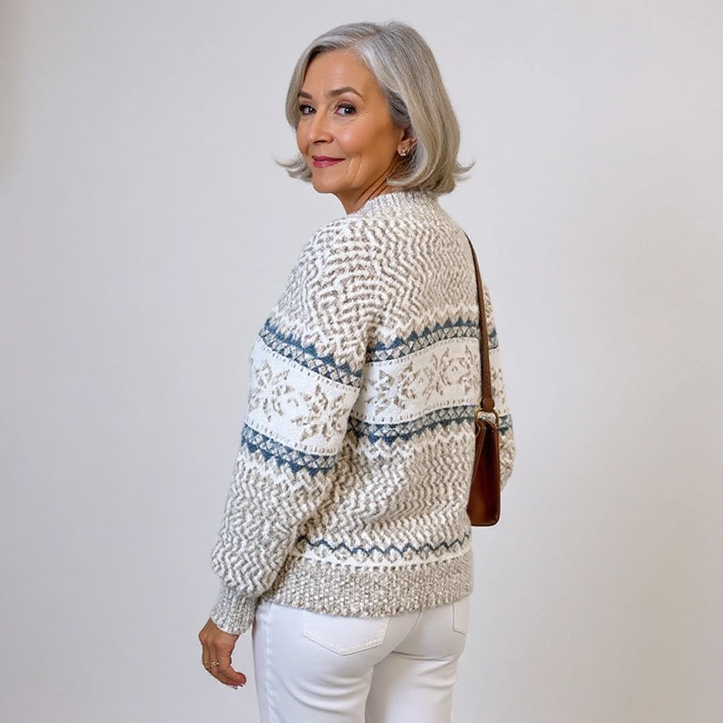 Melanie | Retro Icelandic Knit Sweater