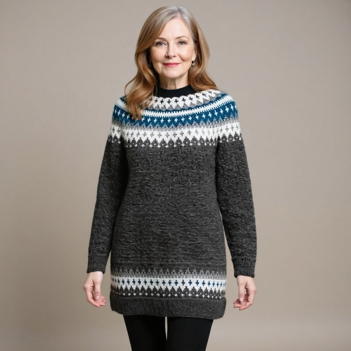 Althea | Retro Icelandic Knit Sweater