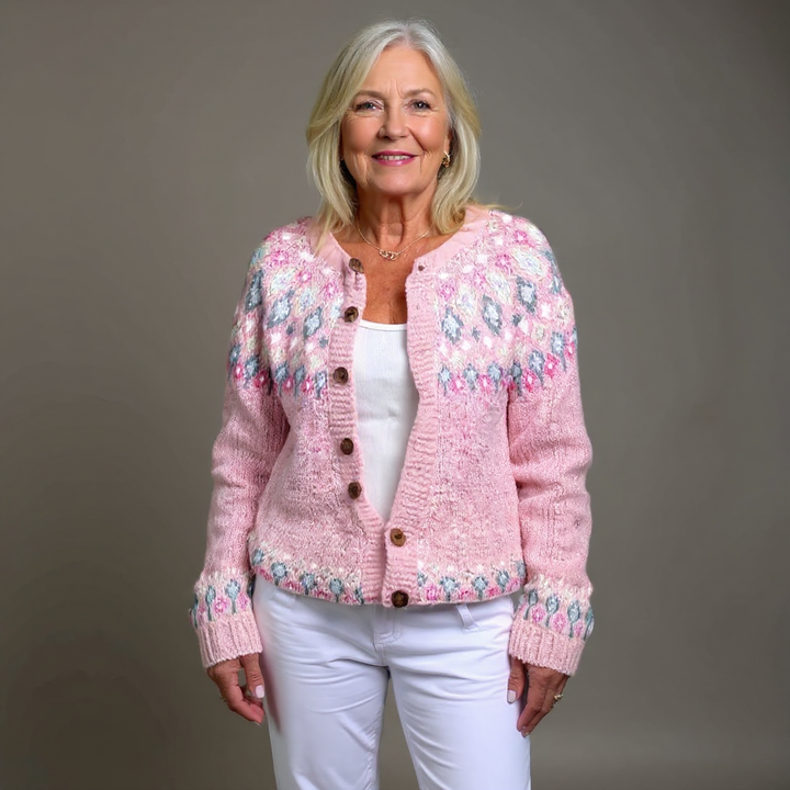 Hazel | Cozy Pink Cardigan
