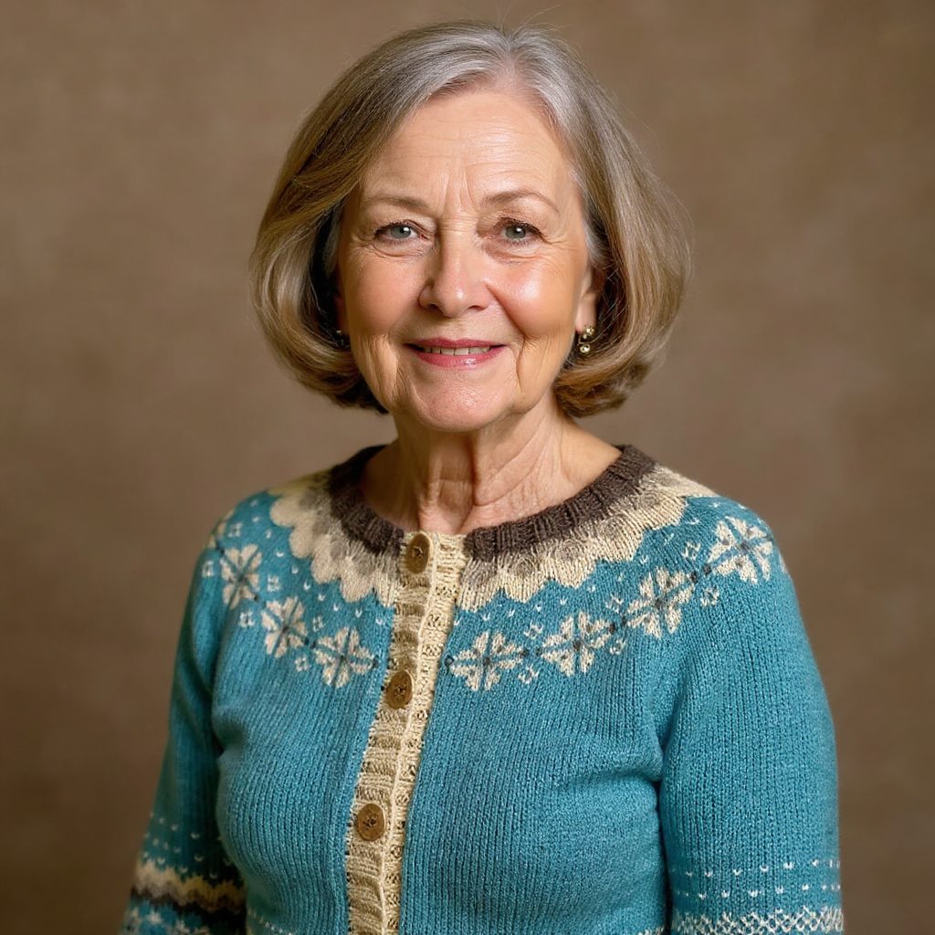 Allaira | Retro Icelandic Knit Cardigan