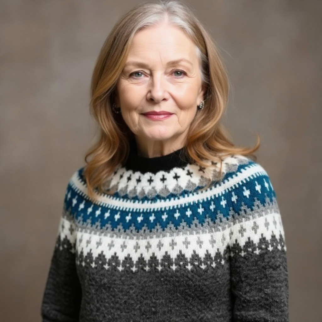 Althea | Retro Icelandic Knit Sweater