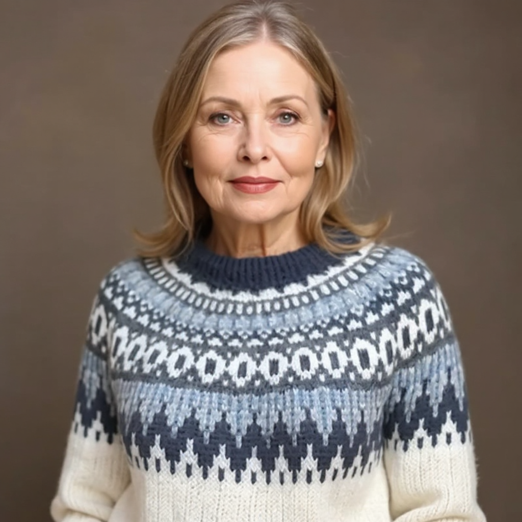 Maecey | Retro Icelandic Knit Sweater