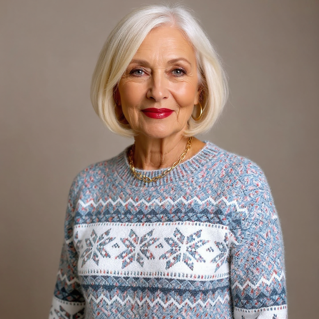 Melanie | Retro Icelandic Knit Sweater