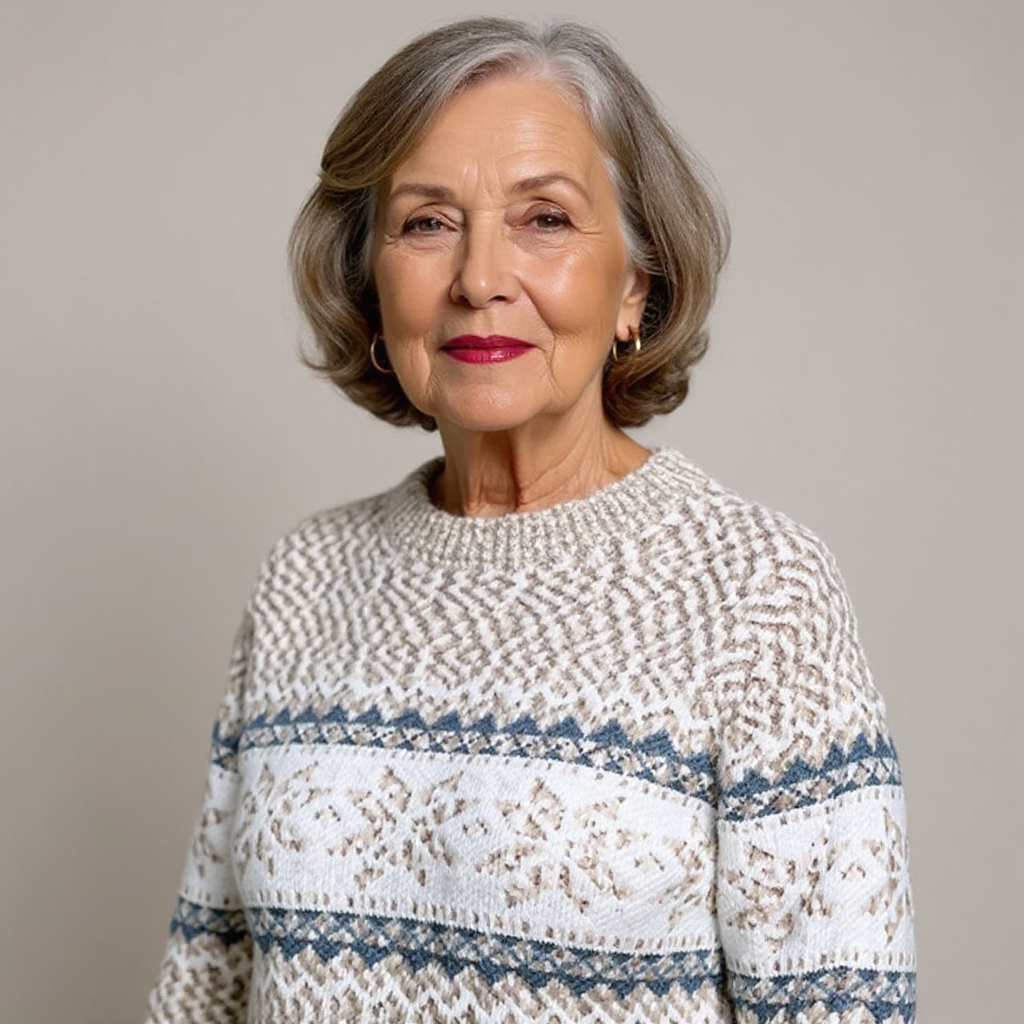 Melanie | Retro Icelandic Knit Sweater