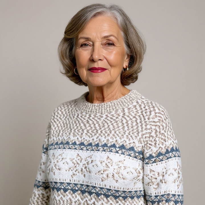 Melanie | Retro Icelandic Knit Sweater