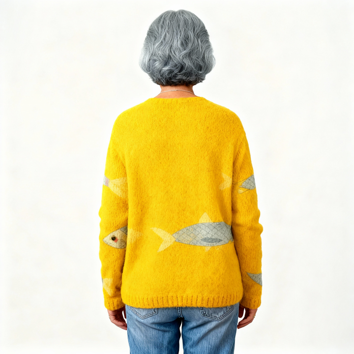 Bella | Sardines Art Cardigan