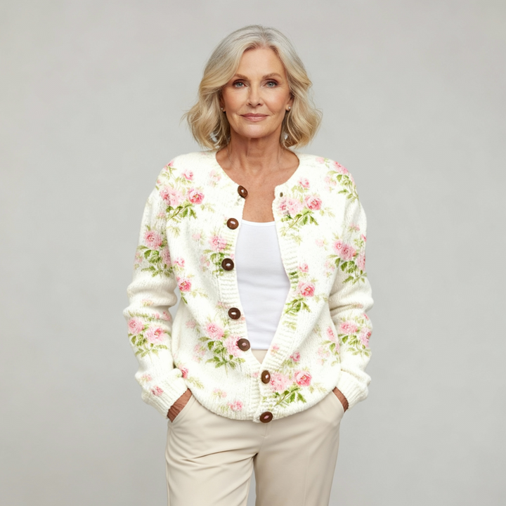 Jessie | Flower Art Cardigan