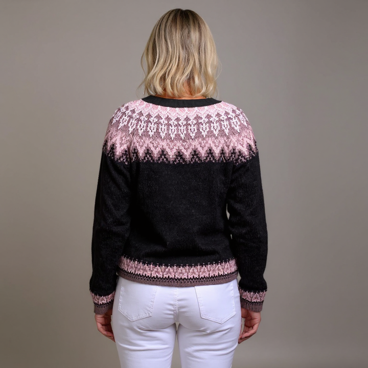 Lydia | Retro Icelandic Knit Cardigan