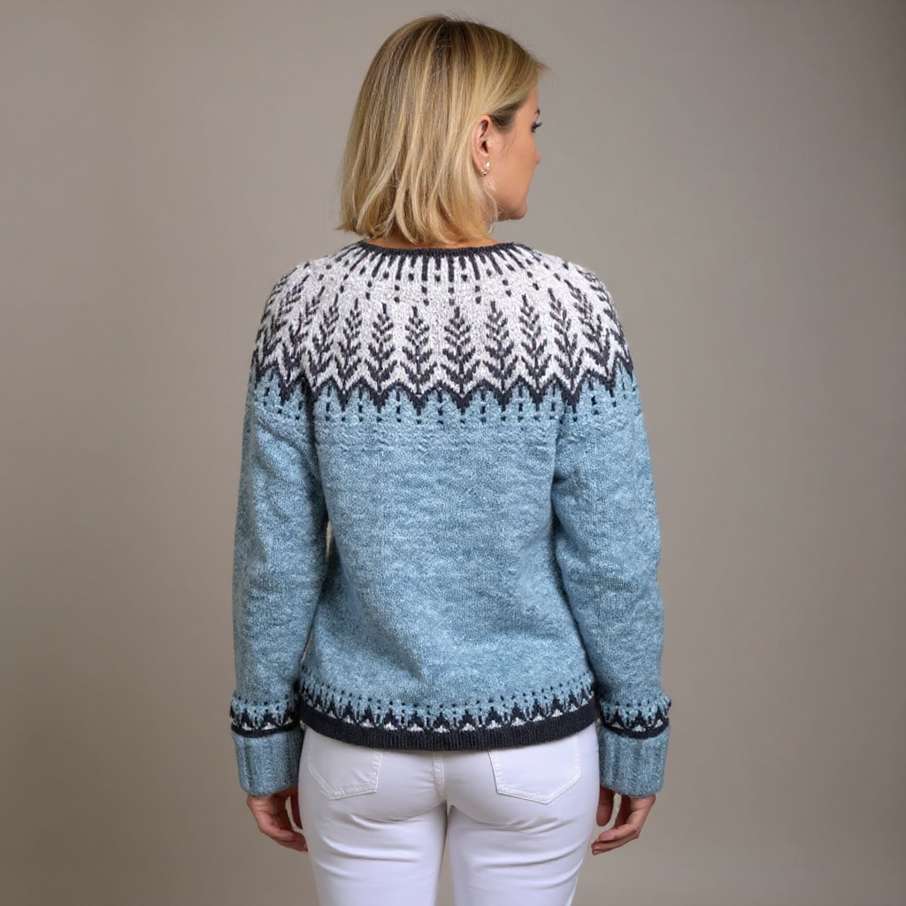 Clara | Retro Icelandic Knit Cardigan