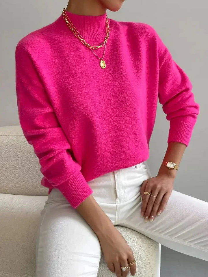 Arden | Soft Knit High-Collar Sweater
